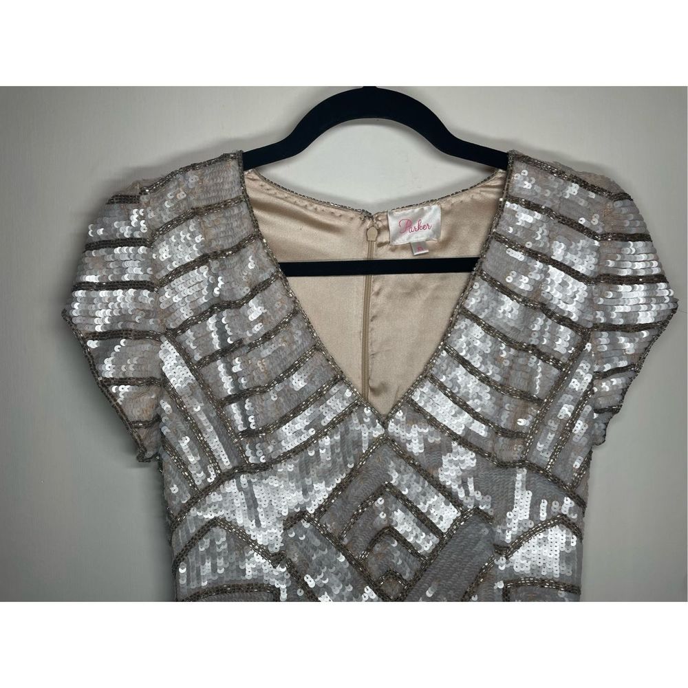 Parker Revolve Silk Sequin Serena mini cocktail Dress size xs - Picture 3 of 16